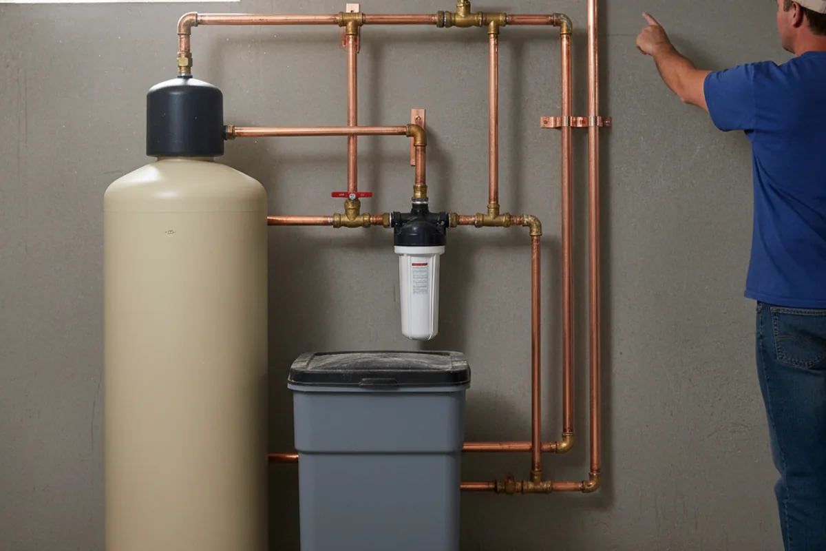Whole-house water treatment system installed in Markle